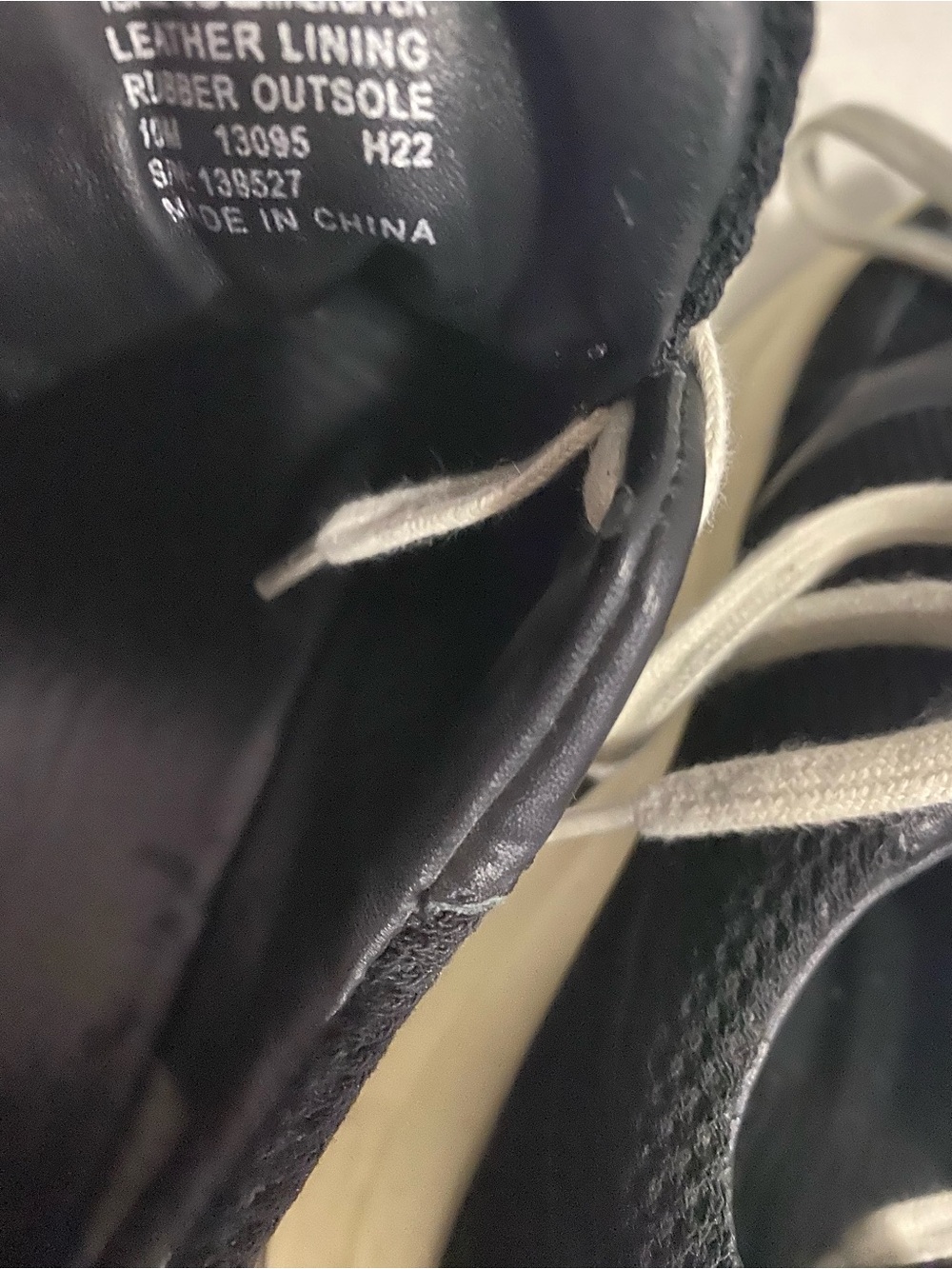 Tory Burch Black Leather Lace Up Sneakers Size 10M Used - Picture 9 of 9